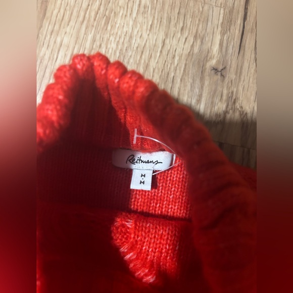 Reitmans Red Cable Knit Sweater - Picture 2 of 4